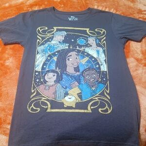Disney Wish Kids Graphic Tee - Gray and Gold